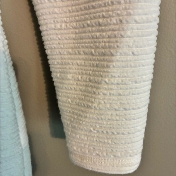 Calvin Klein Ivory Ribbed Knit Top - Picture 6 of 7